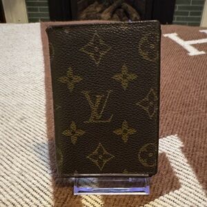 Louis Vuitton Brown and Gold Monogram Card Holder